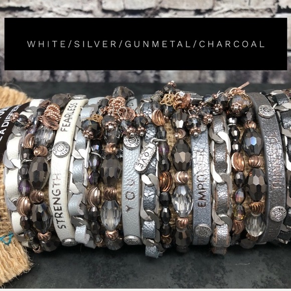 NEW GoodWorks Leather Charmed Bracelet in Cocoa - Picture 2 of 8